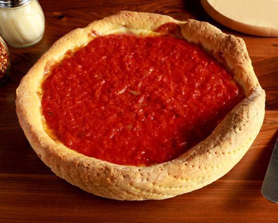 Order Deep Dish Cheese Pizza food online from Barraco Pizzeria store, Beverly on bringmethat.com
