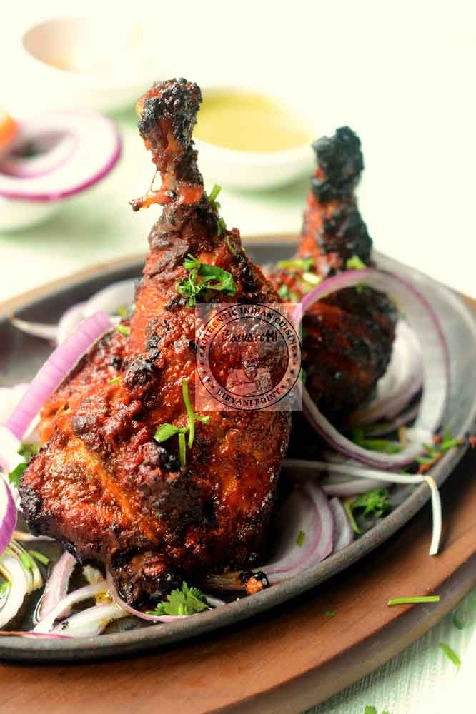 Order Tandoori Chicken (Half) food online from Bawarchi Biryanis store, Ashburn on bringmethat.com