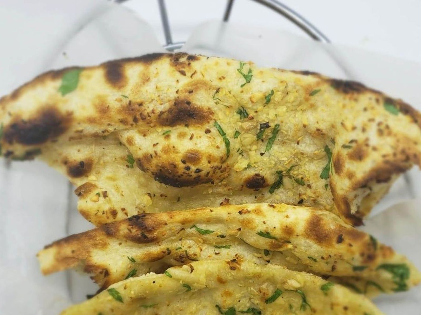 Order Spiced Crab Naan food online from Indian Cuisine store, Philadelphia on bringmethat.com
