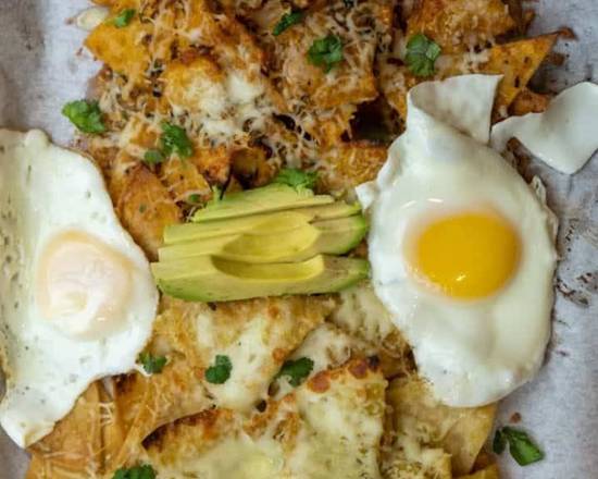 Order CHILAQUILES DIVORCIADOS gf food online from Agave Coffee & Cafe store, Chula Vista on bringmethat.com