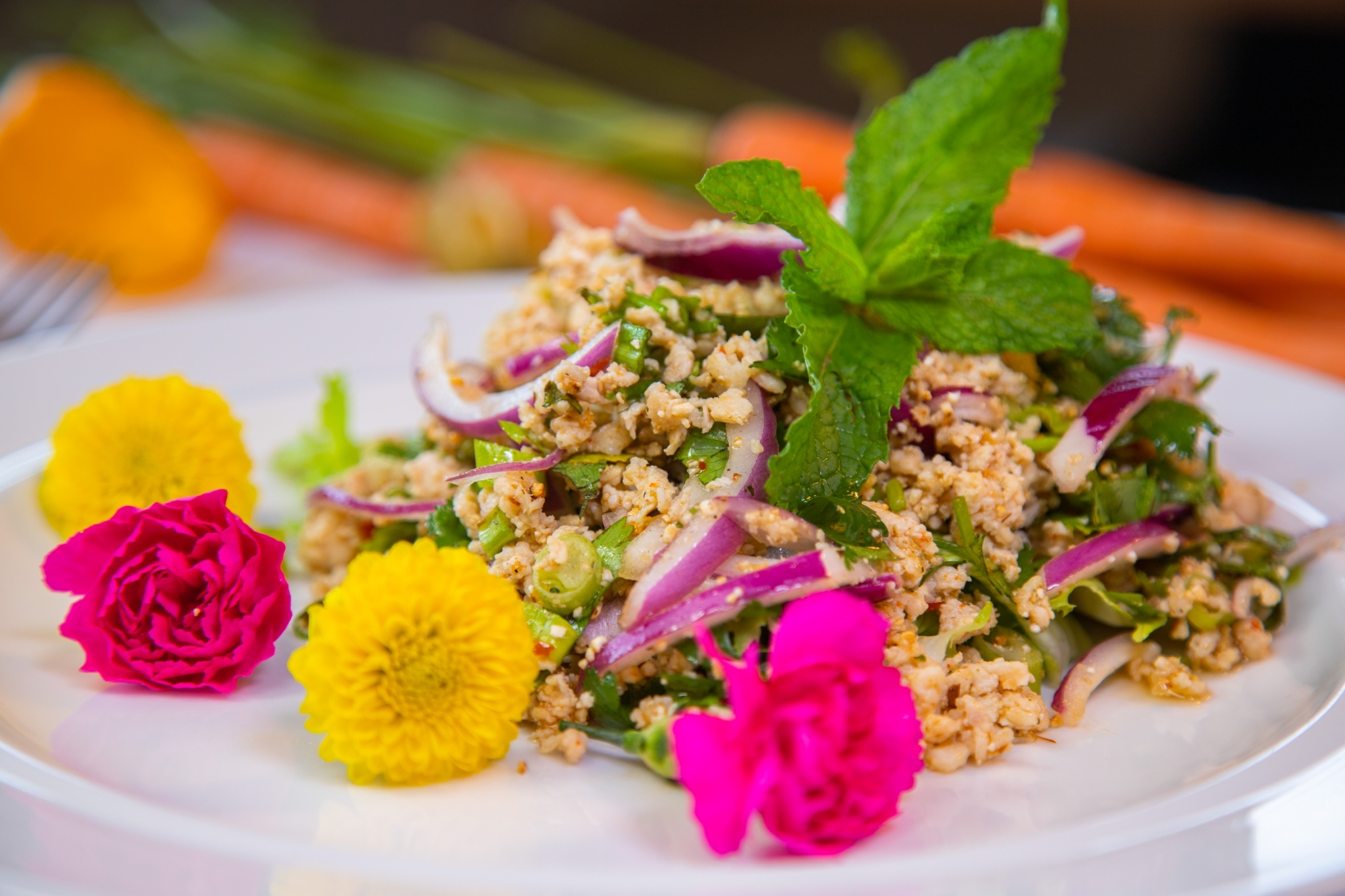 Order Larb Salad food online from Chao phra ya thai (catering) store, Herndon on bringmethat.com