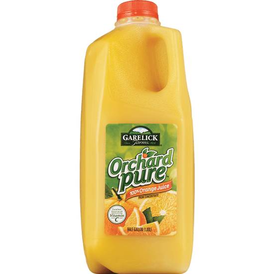 Order Garelick Farms Orchard Pure 100% Orange Juice (Half Gallon) food online from CVS store, FOWLER on bringmethat.com