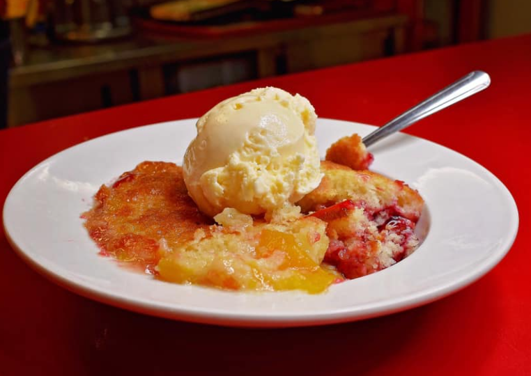 Order Peach Cobbler food online from Hot Rodz Diner Terrell store, Terrell on bringmethat.com