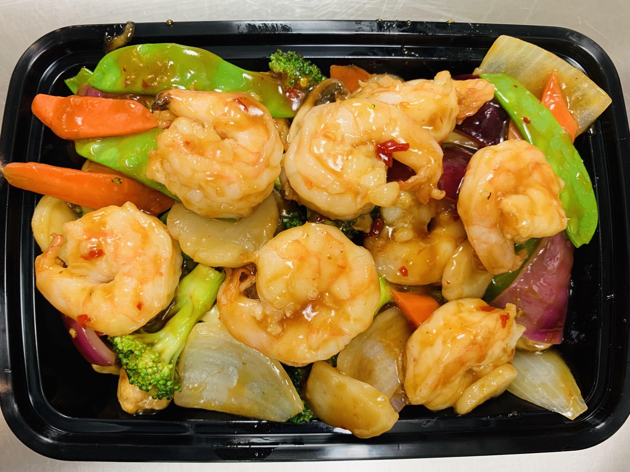 Order Shrimp mix vegetables With Garlic Sauce food online from Asian Chef store, Las Vegas on bringmethat.com
