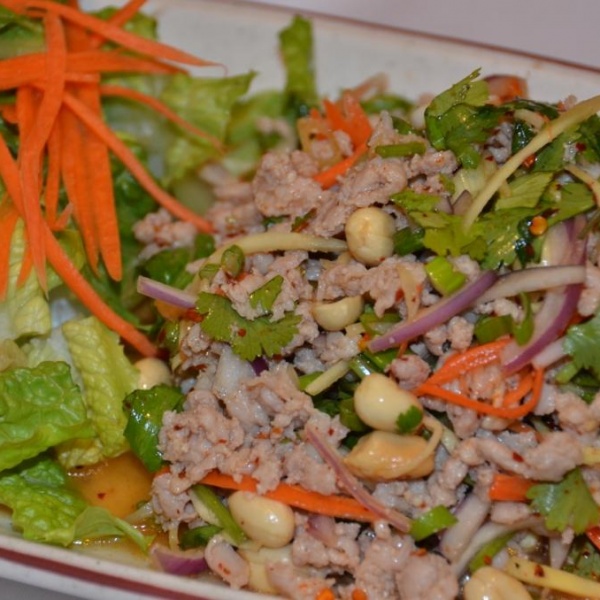 Order Ground Chicken Salad food online from Thai Dishes store, Inglewood on bringmethat.com