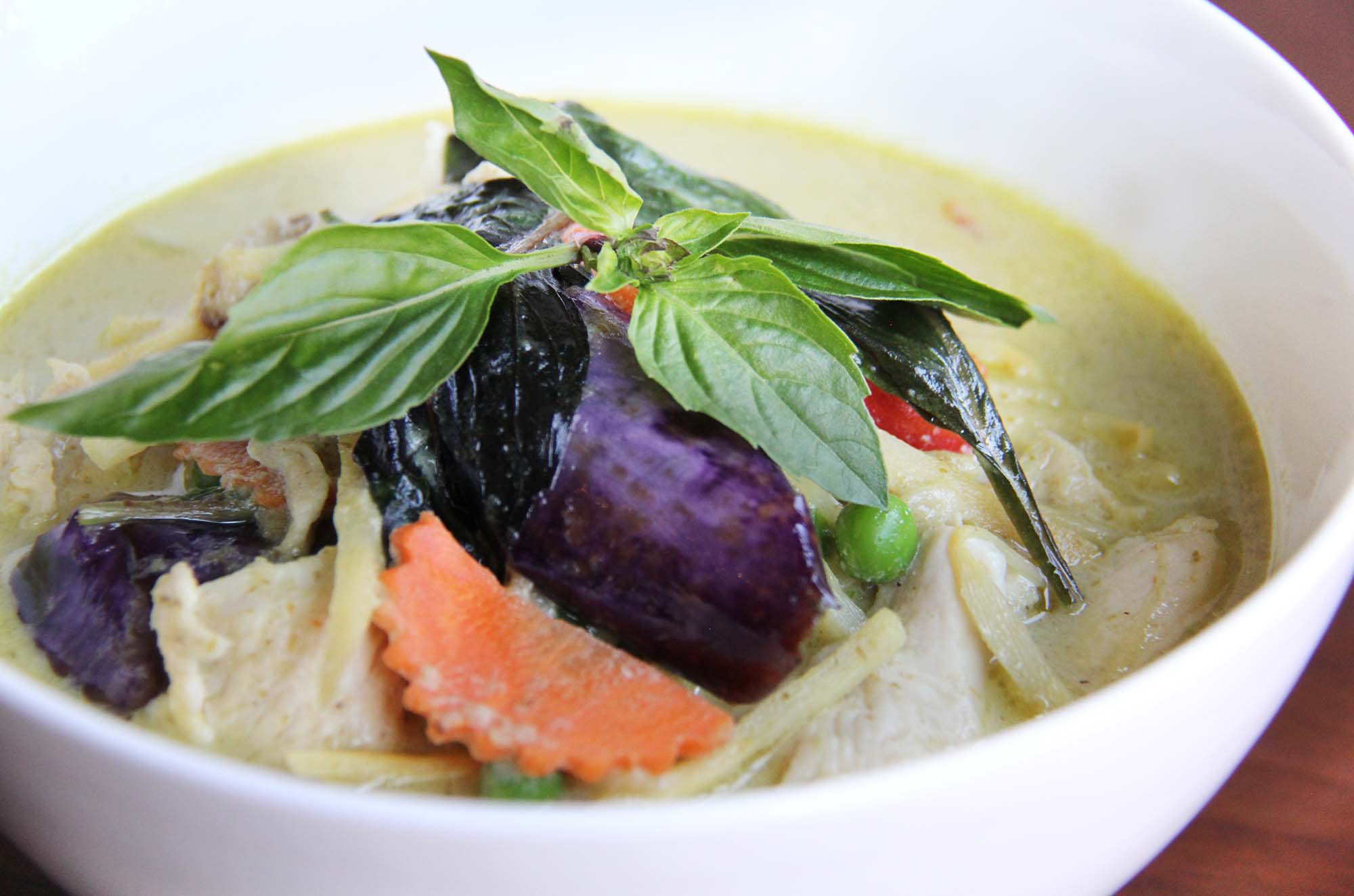 Order Green Curry Eggplant food online from Thaism store, Brooklyn on bringmethat.com