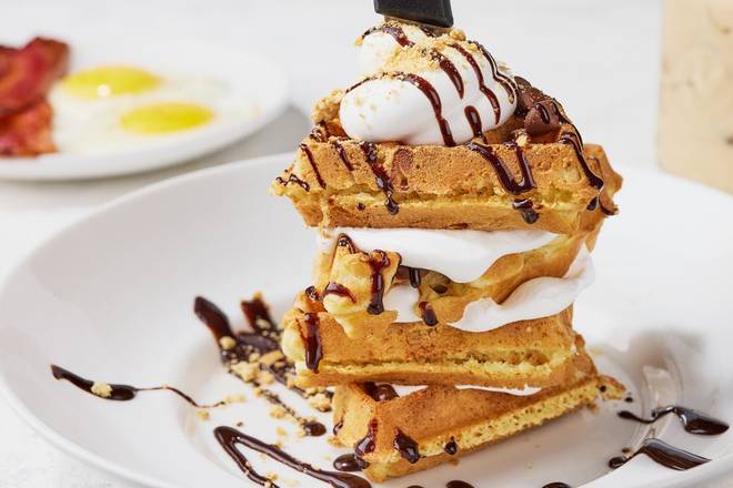 Order S'mores Waffle food online from Another Broken Egg store, West Chester on bringmethat.com