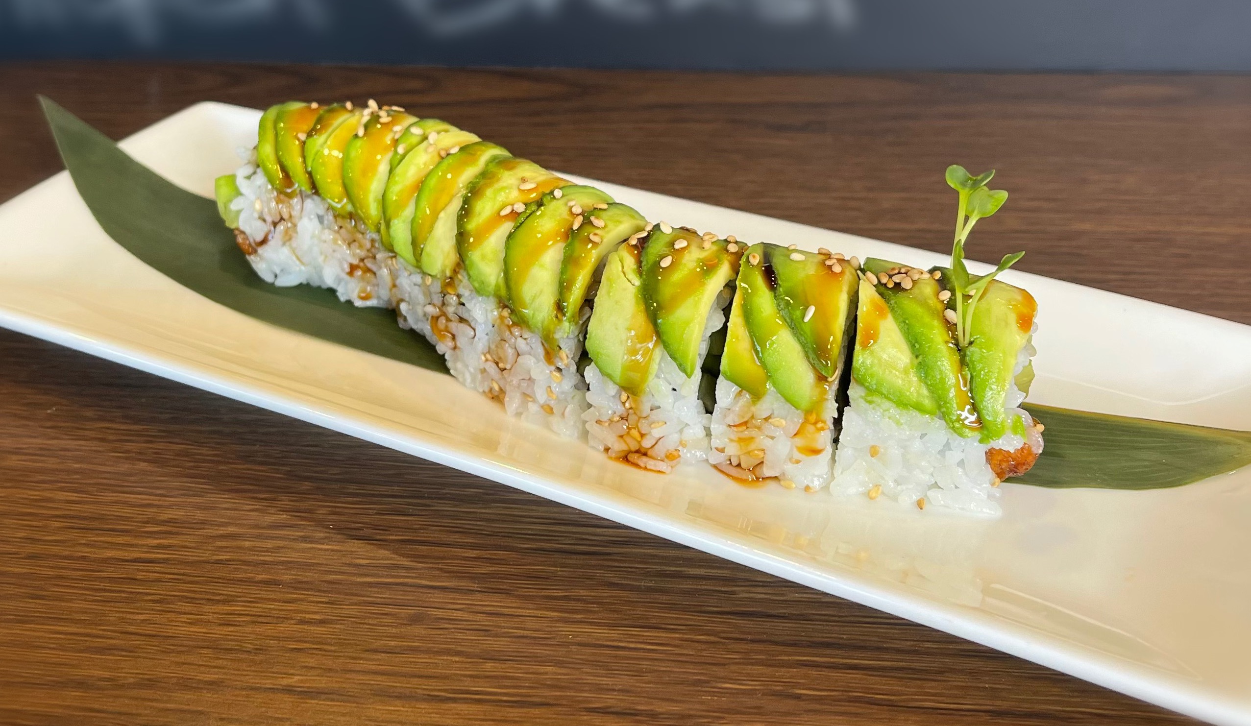 Order Caterpillar Roll food online from Kome Sushi And Fusion Restaurant store, Garden Grove on bringmethat.com