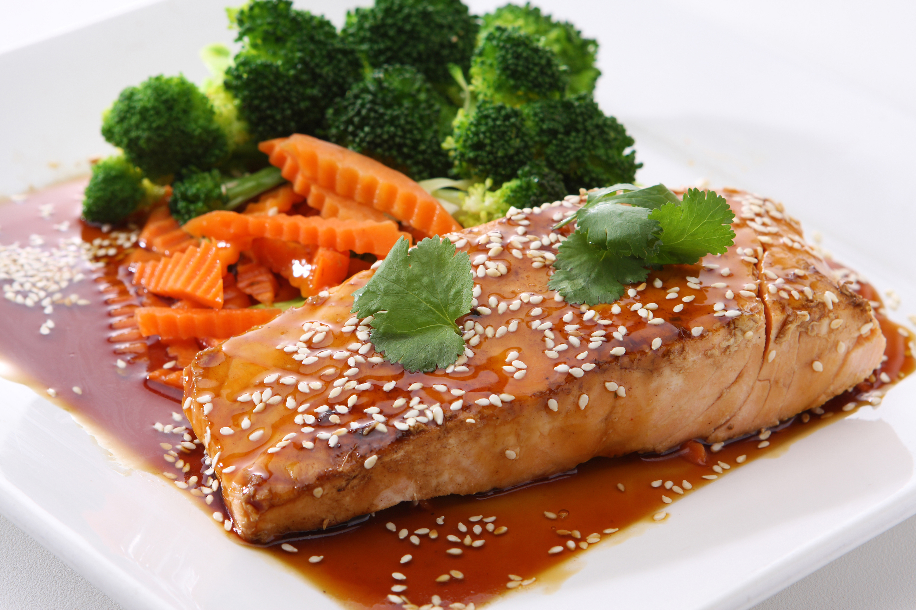Order Salmon Teriyaki food online from Samurai Japanese Steak House store, Huntington on bringmethat.com