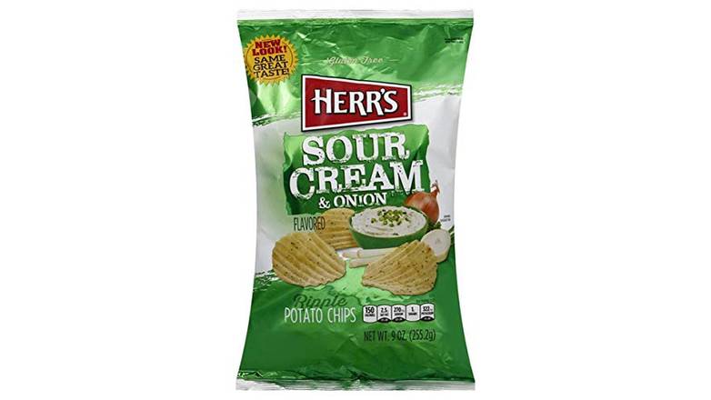 Order Herr's Sour Cream & Onion Potato Chips food online from Gud2Go store, Marlton on bringmethat.com