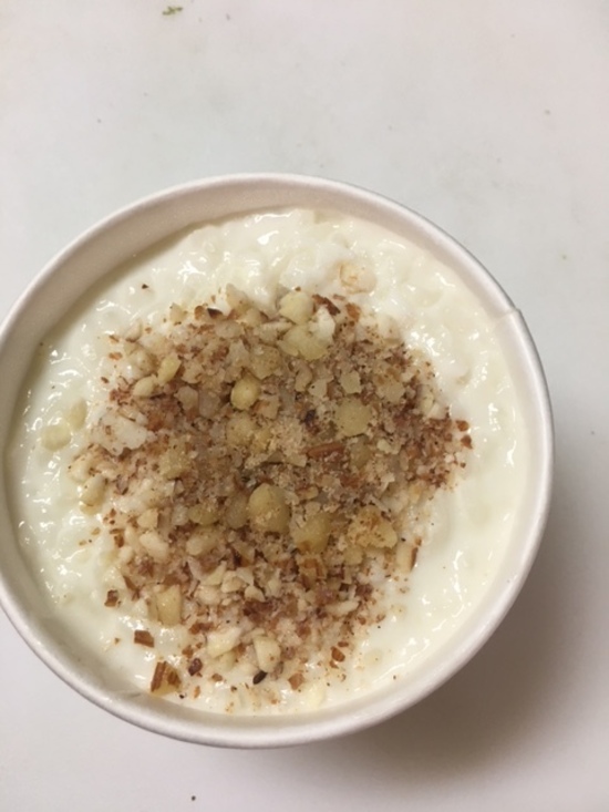 Order Cinnamon almond rice pudding food online from Mint & Olives store, Seattle on bringmethat.com
