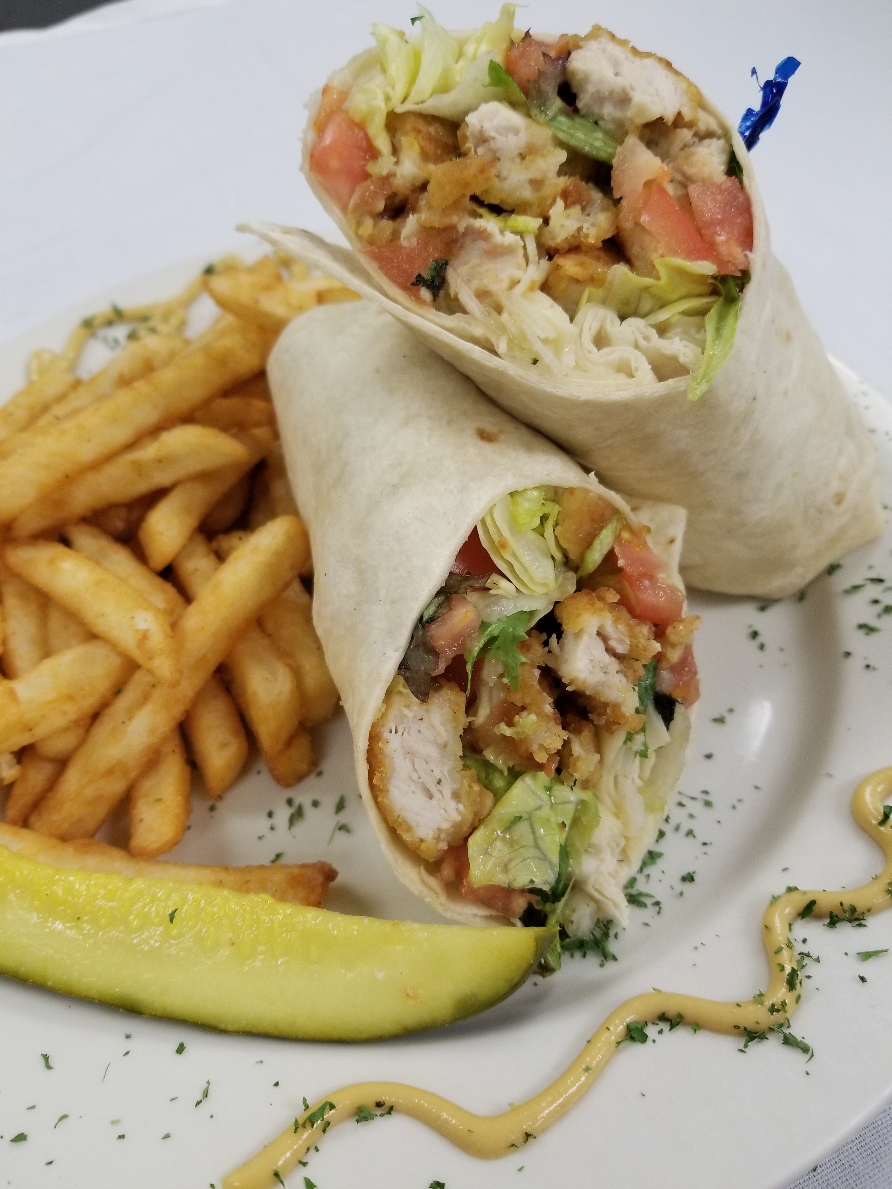 Order Honey Fried Chicken Wrap food online from Kelley Deli store, Westerly on bringmethat.com