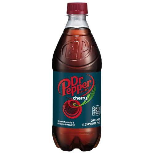 Order Dr Pepper · Cherry Soda (20 fl oz) food online from Mesa Liquor store, Mesa on bringmethat.com