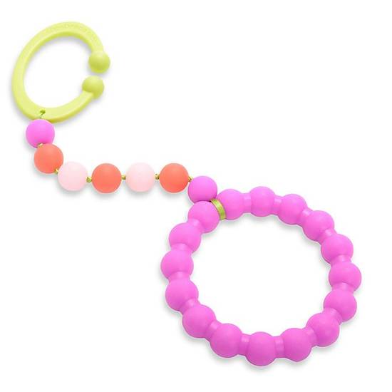 Order chewbeads® Baby Gramercy Teether Stroller Toy in Pink food online from Bed Bath & Beyond store, Lancaster on bringmethat.com