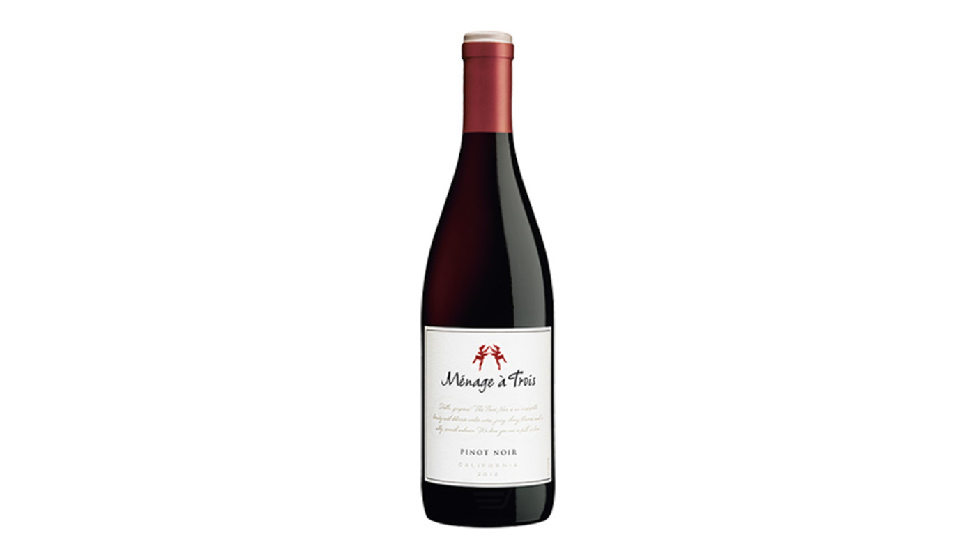 Order Menage a Trois St. Helena Pinot Noir 750mL food online from Dimension Liquor store, Lake Forest on bringmethat.com