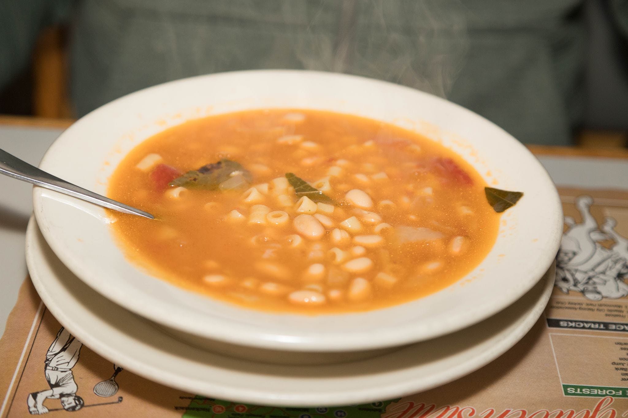 Order Pasta Fagioli Soup - Bowl food online from Gino's Pizzeria store, Jersey City on bringmethat.com