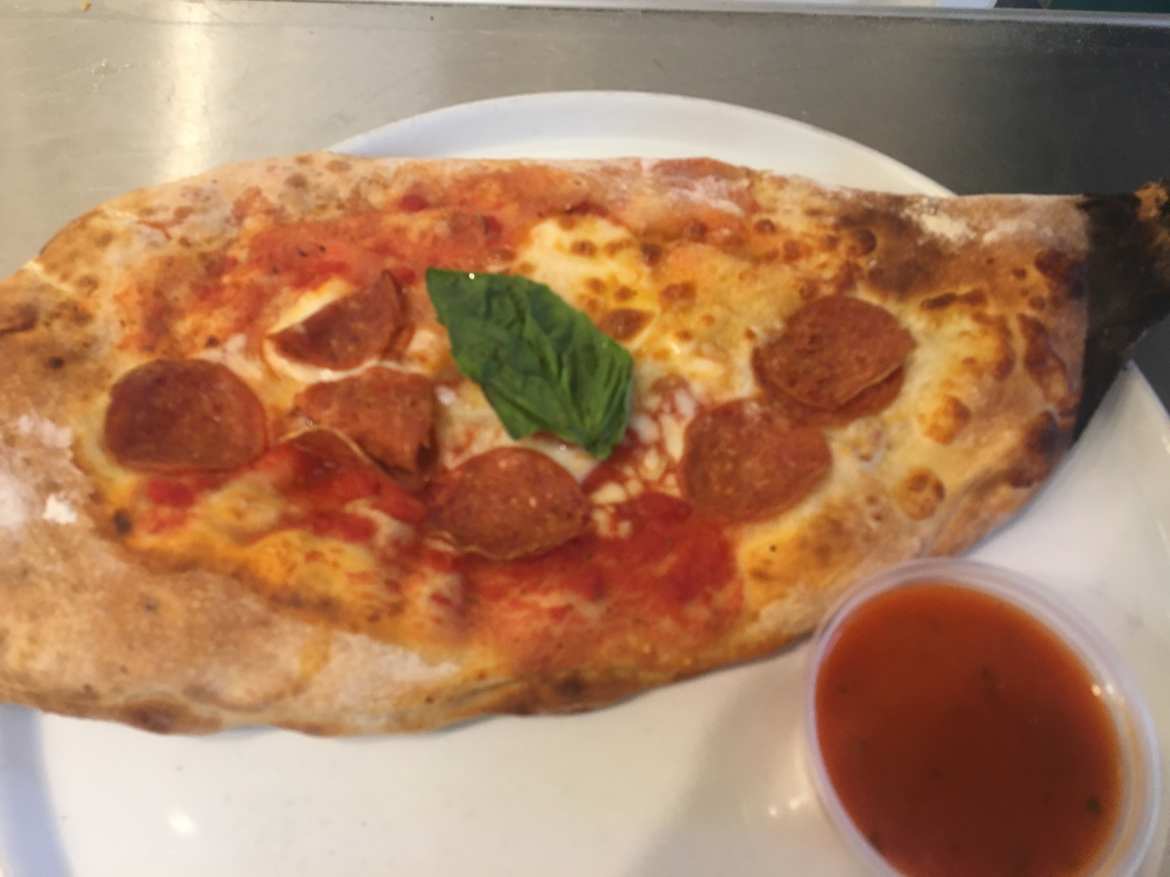 Order Pepperoni Calzone food online from Tonino's Place Pizzeria store, Woodland Hills on bringmethat.com