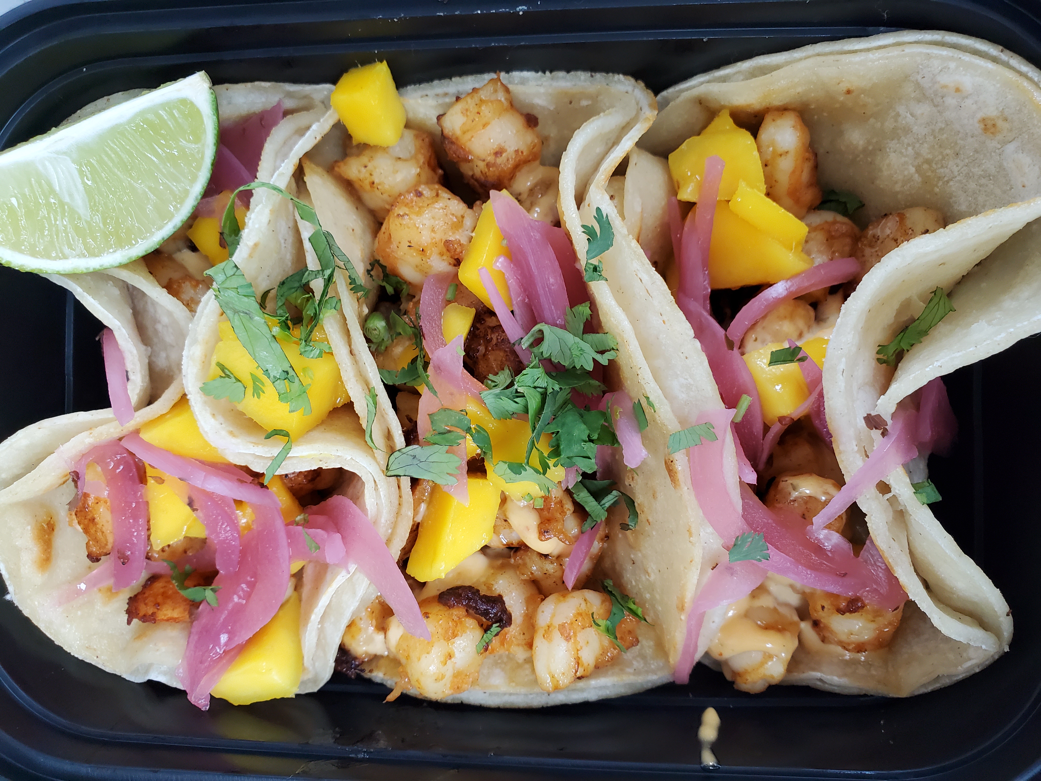 Order Shrimp Tacos food online from Izlas Latin Cuisine store, Philadelphia on bringmethat.com