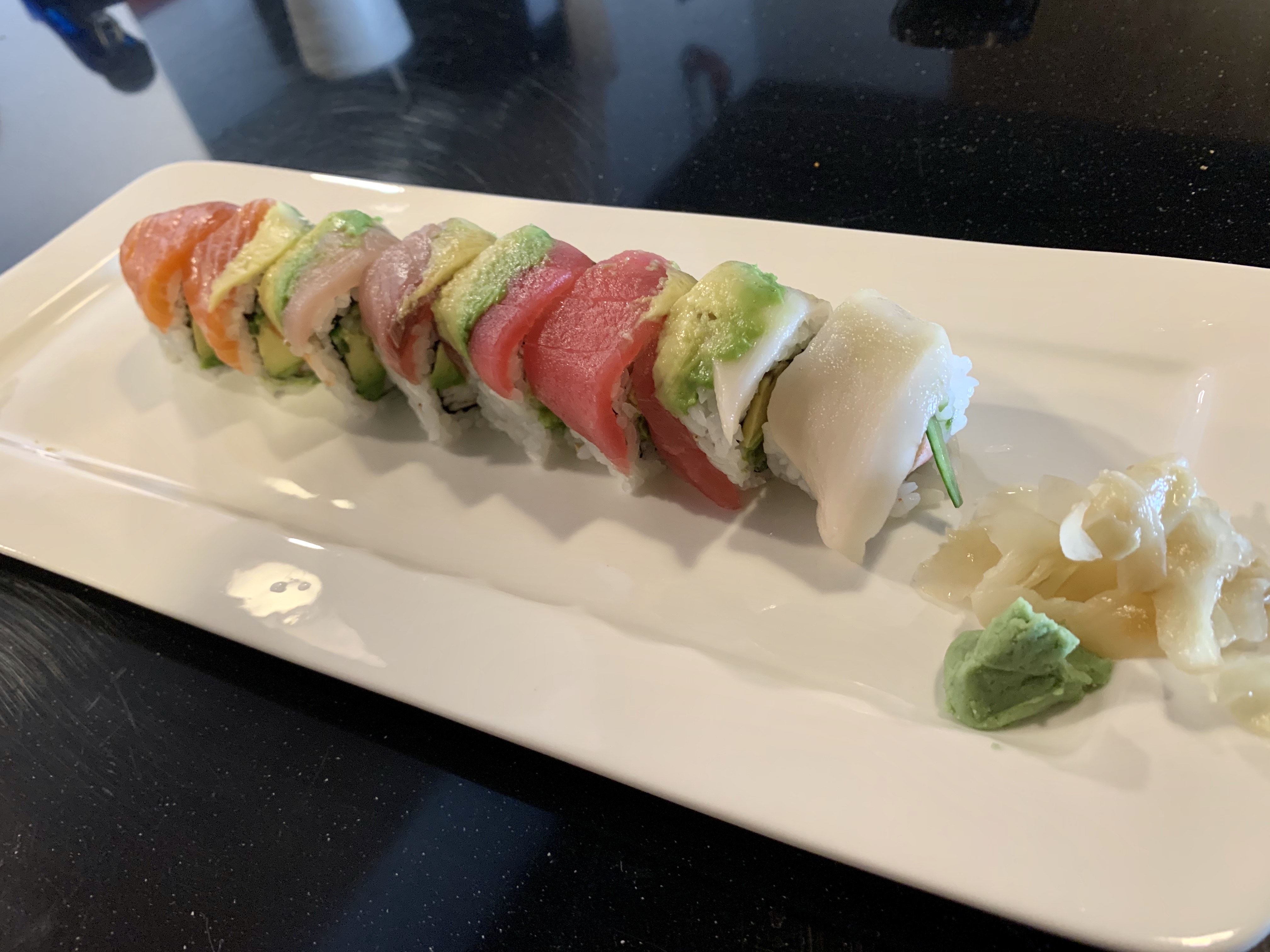 Order Rainbow Roll food online from Sumo Hibachi & Sushi store, Lexington on bringmethat.com