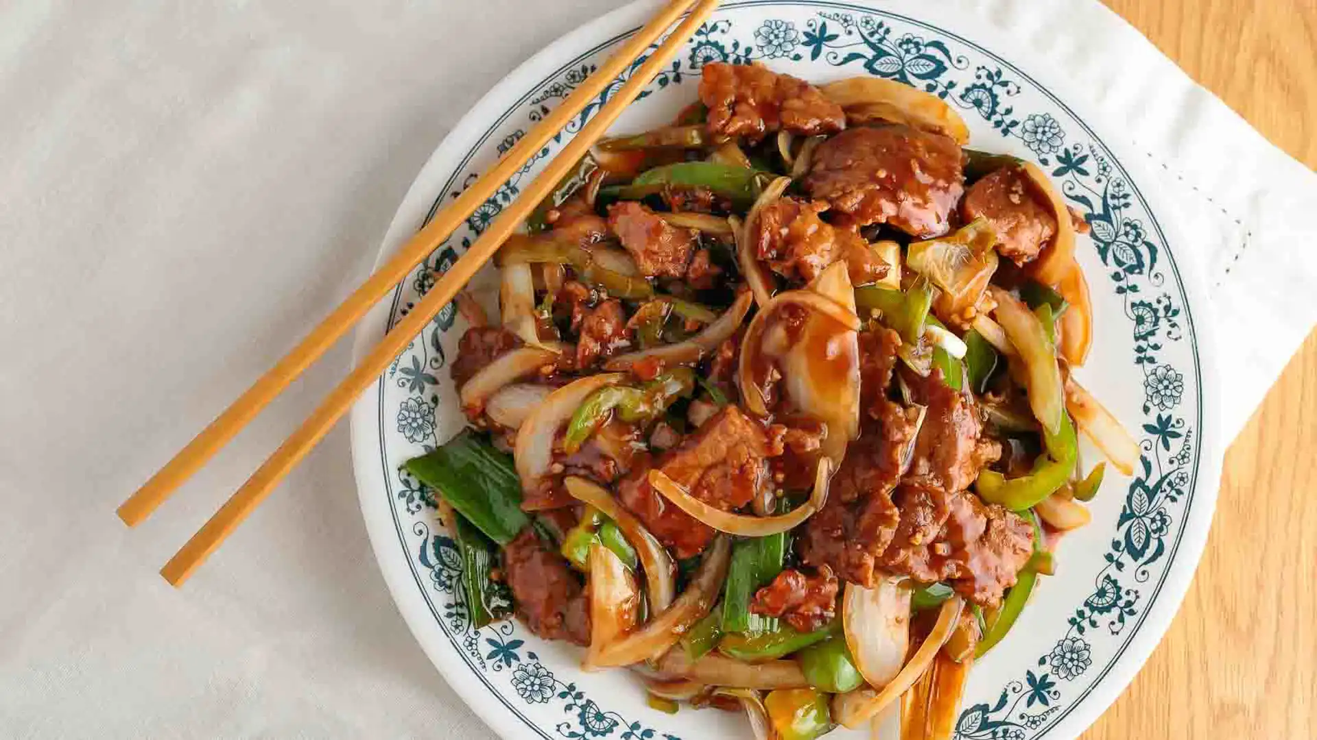 Order 14. Mongolian Beef food online from China Dragon store, Tallmadge on bringmethat.com