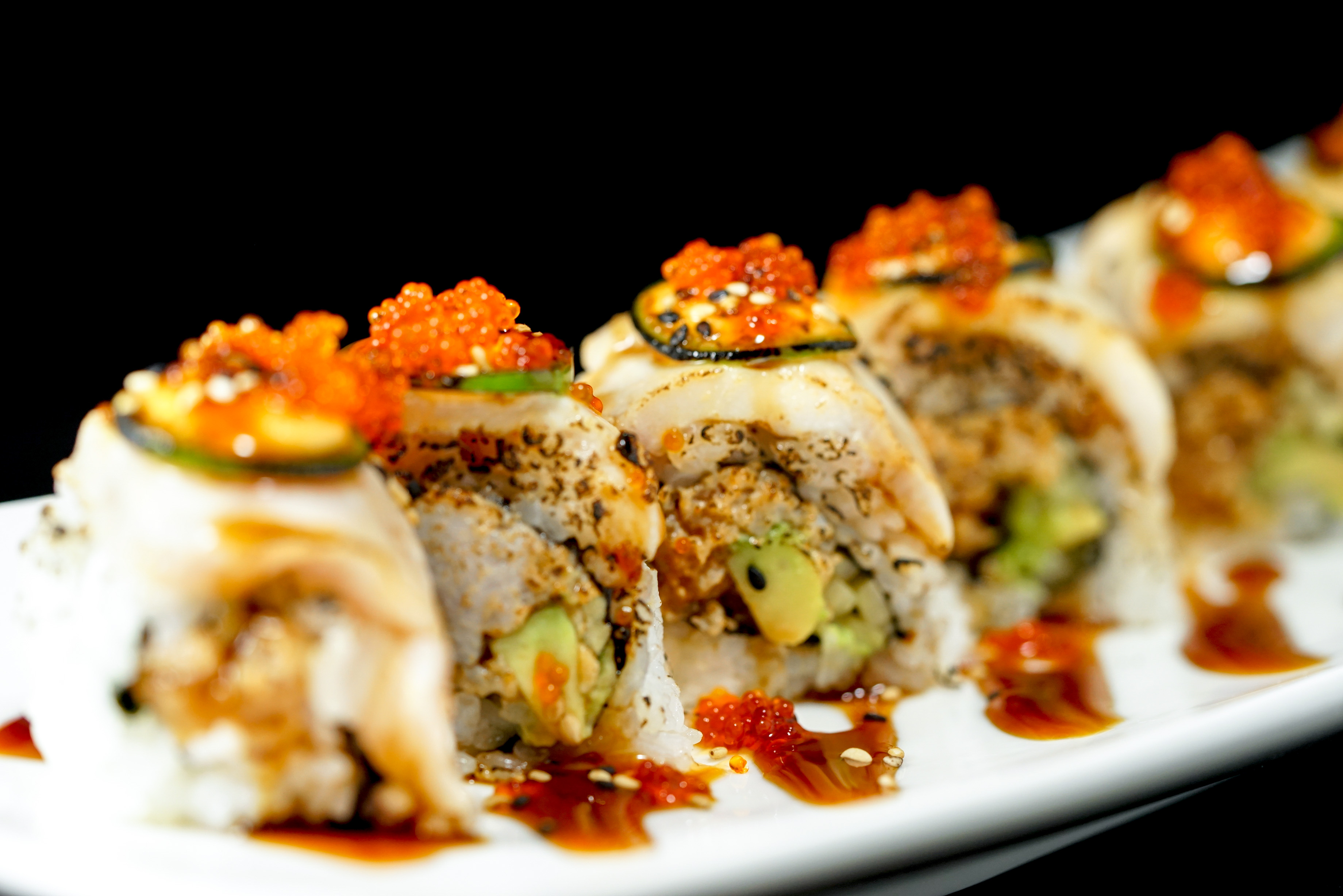 Order Oh My God Roll food online from Go Sushi Japanese Restaurant store, Pacifica on bringmethat.com