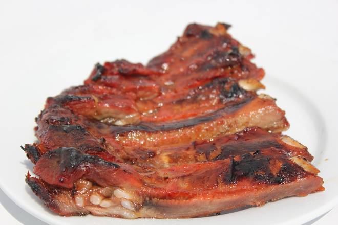 Order Barbecued Spare Ribs (6 pcs) food online from China Pavilion store, Orange on bringmethat.com