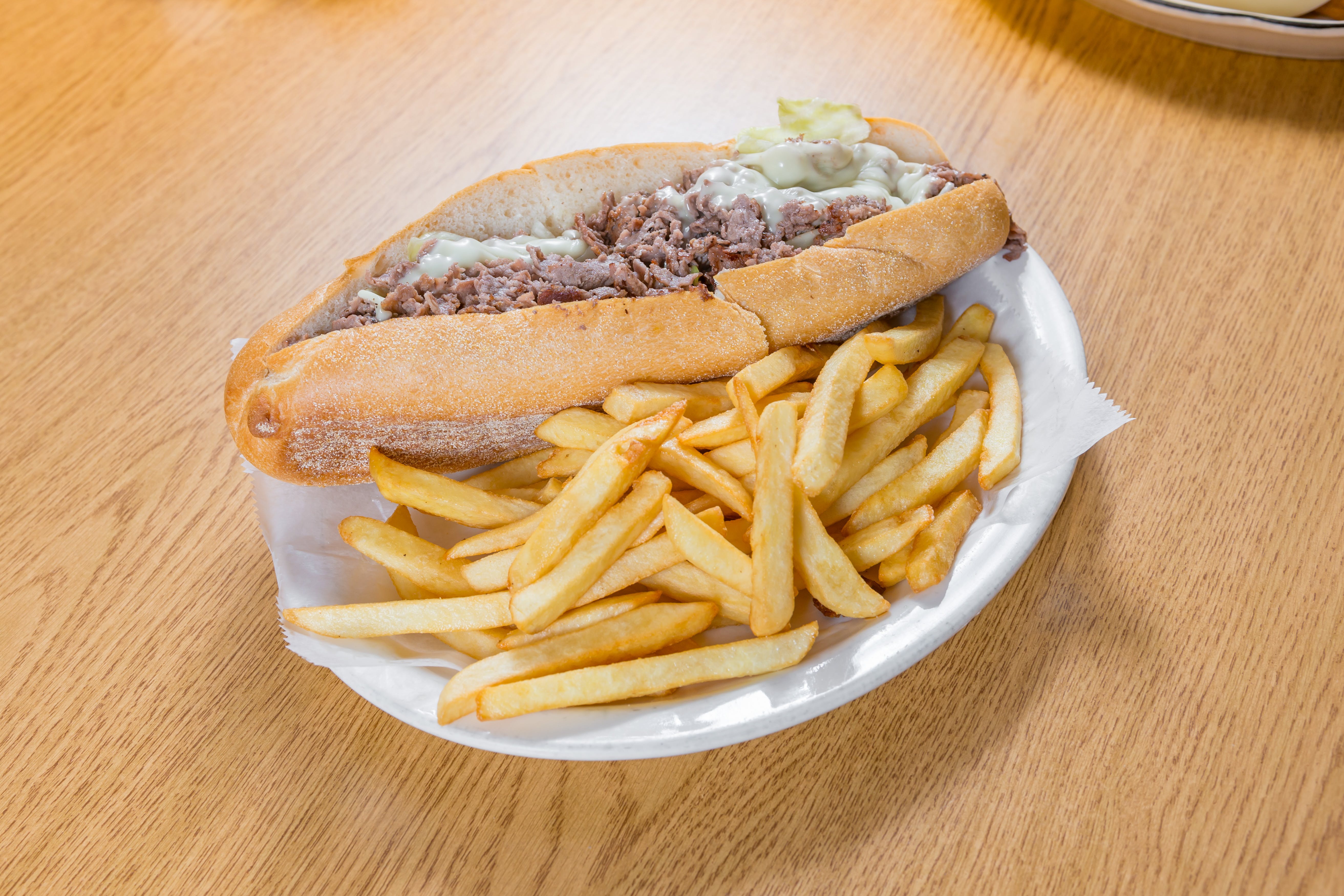 Order Cheesesteak Sub - 9'' food online from Andre's Pizza store, Oxford on bringmethat.com