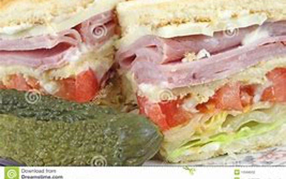 Order Ham & Cheese Club Platter - Platter food online from Pino's Pizzeria store, Easton on bringmethat.com