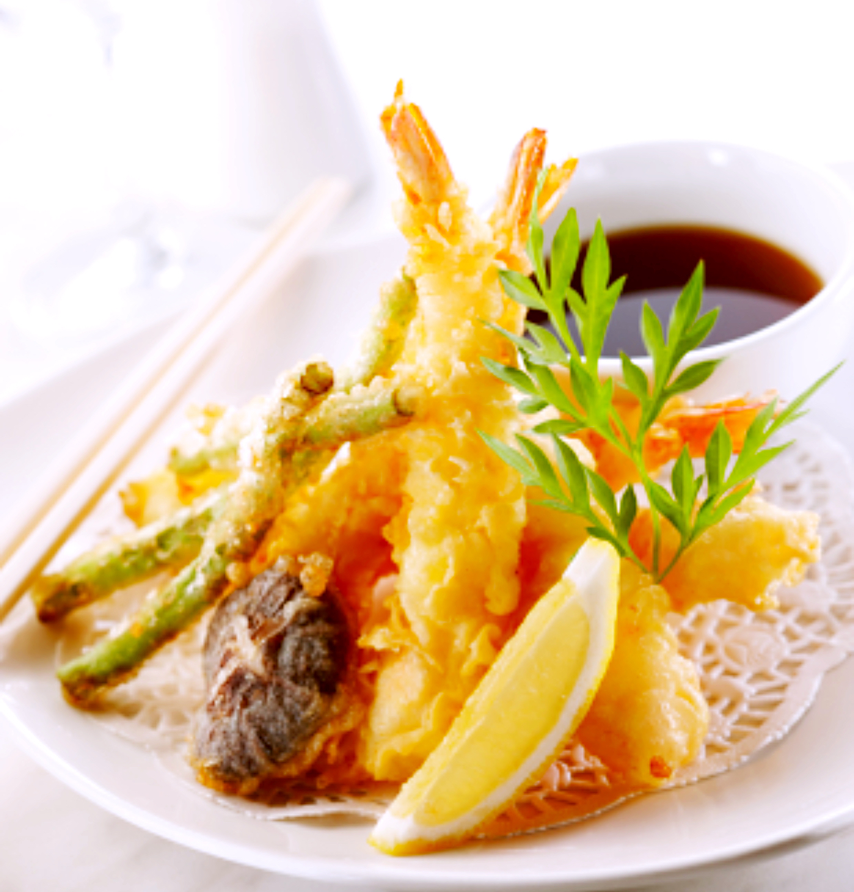Order Shrimp & Vegetable Tempura food online from Sake Roll Sushi Bar store, Glendora on bringmethat.com