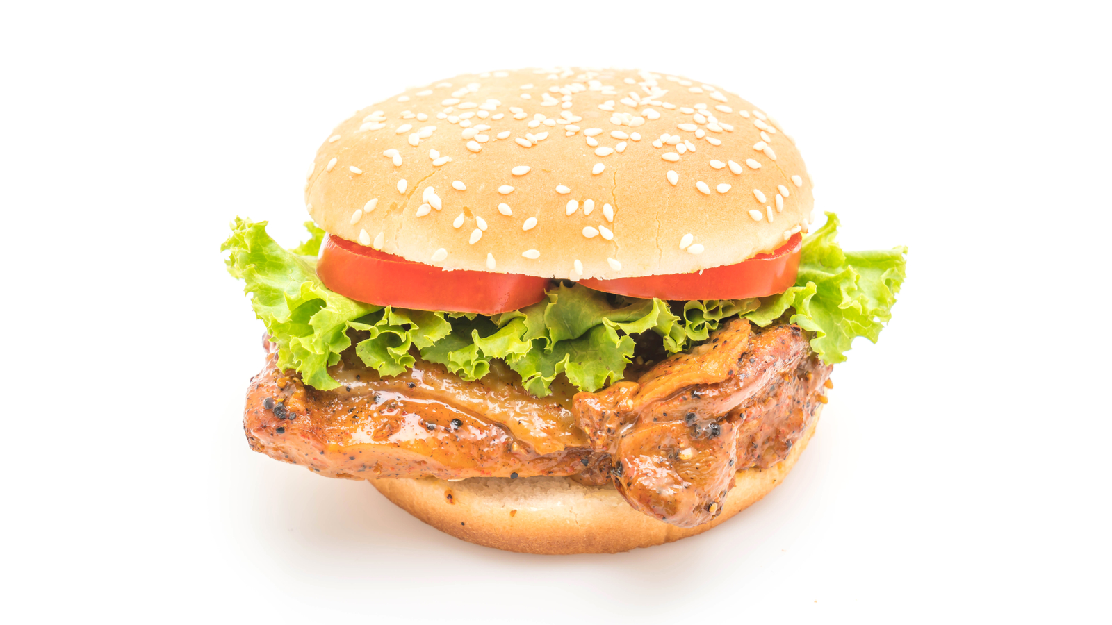 Order Grilled Chicken Burger a la Carte food online from Rocket Burger store, San Francisco on bringmethat.com