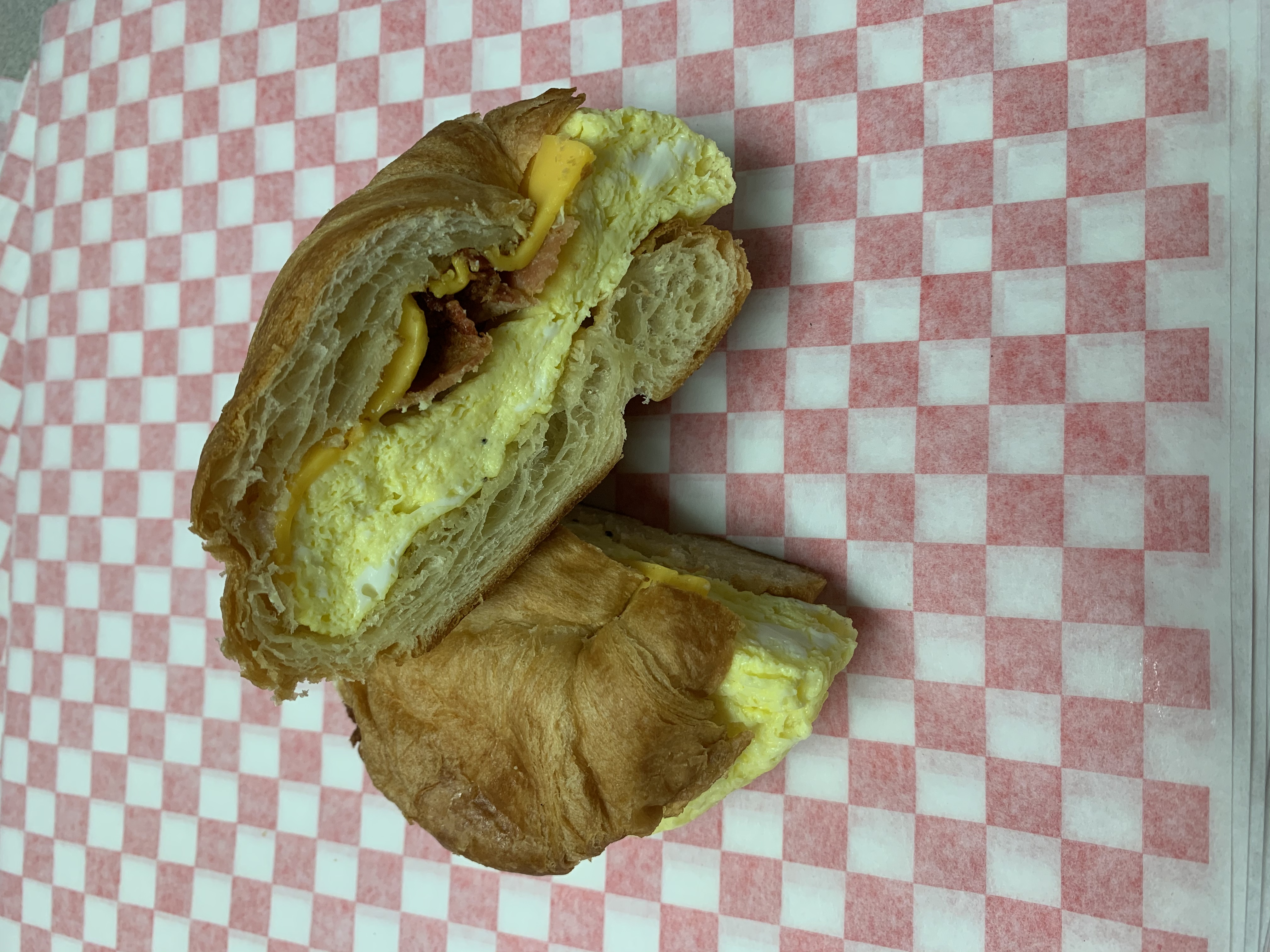 Order Egg and cheese croissant  food online from T&J Deli store, Denver on bringmethat.com