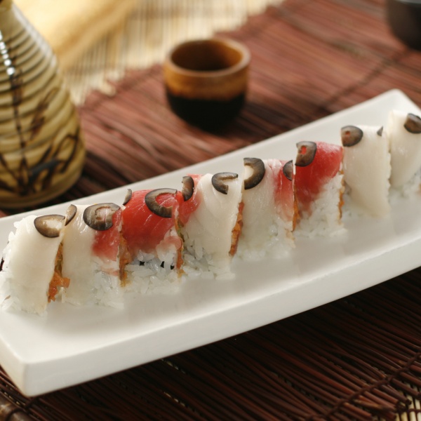 Order Red and White Roll food online from Sqwers sushi store, San Francisco on bringmethat.com