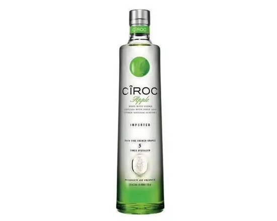 Order Cîroc Apple, 750mL vodka (35.0% ABV) food online from Tenderloin Liquor store, San Francisco on bringmethat.com