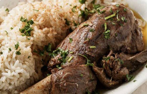 Order Lamb Shank Plate food online from Albasha Greek & Lebanese Café store, Covington on bringmethat.com