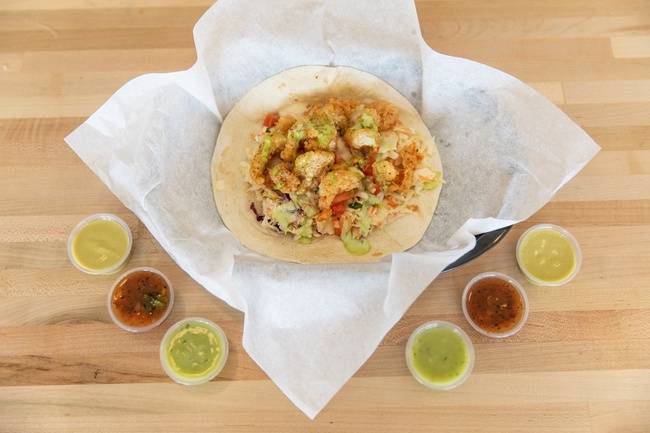 Order Baja Shrimp food online from Kesos Tacos store, Austin on bringmethat.com