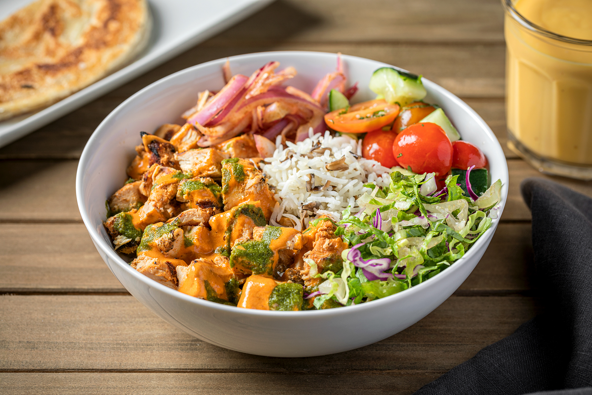Order Chicken Tikka Rice Bowl food online from Bombay Eats store, Chicago on bringmethat.com