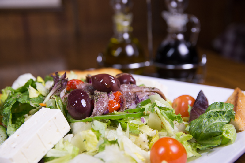 Order Greek  Salad food online from Pit Rib House store, Hickory Hills on bringmethat.com