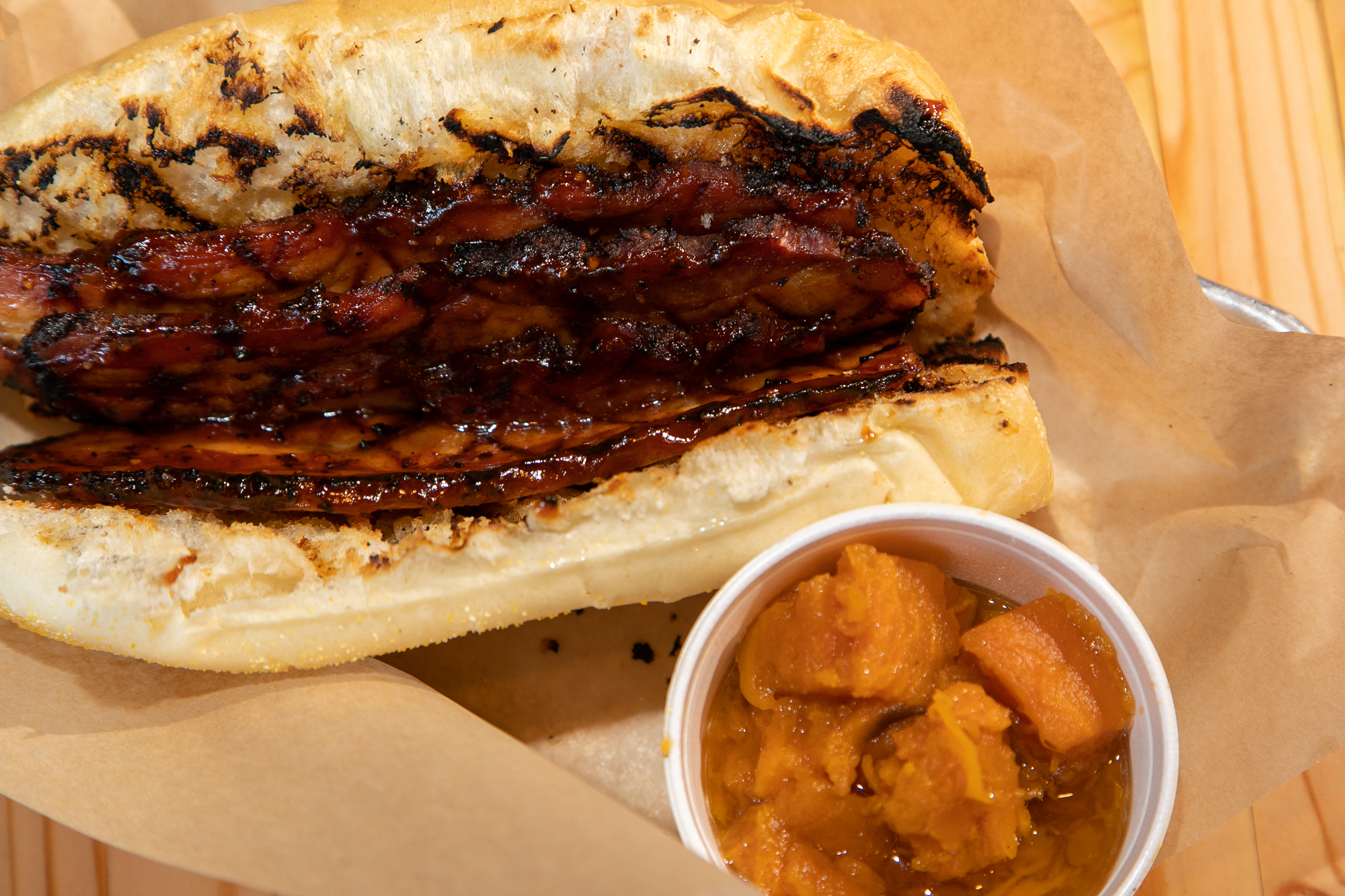 Order Grilled Pork Belly Sandwich food online from Brushfire BBQ store, Tucson on bringmethat.com