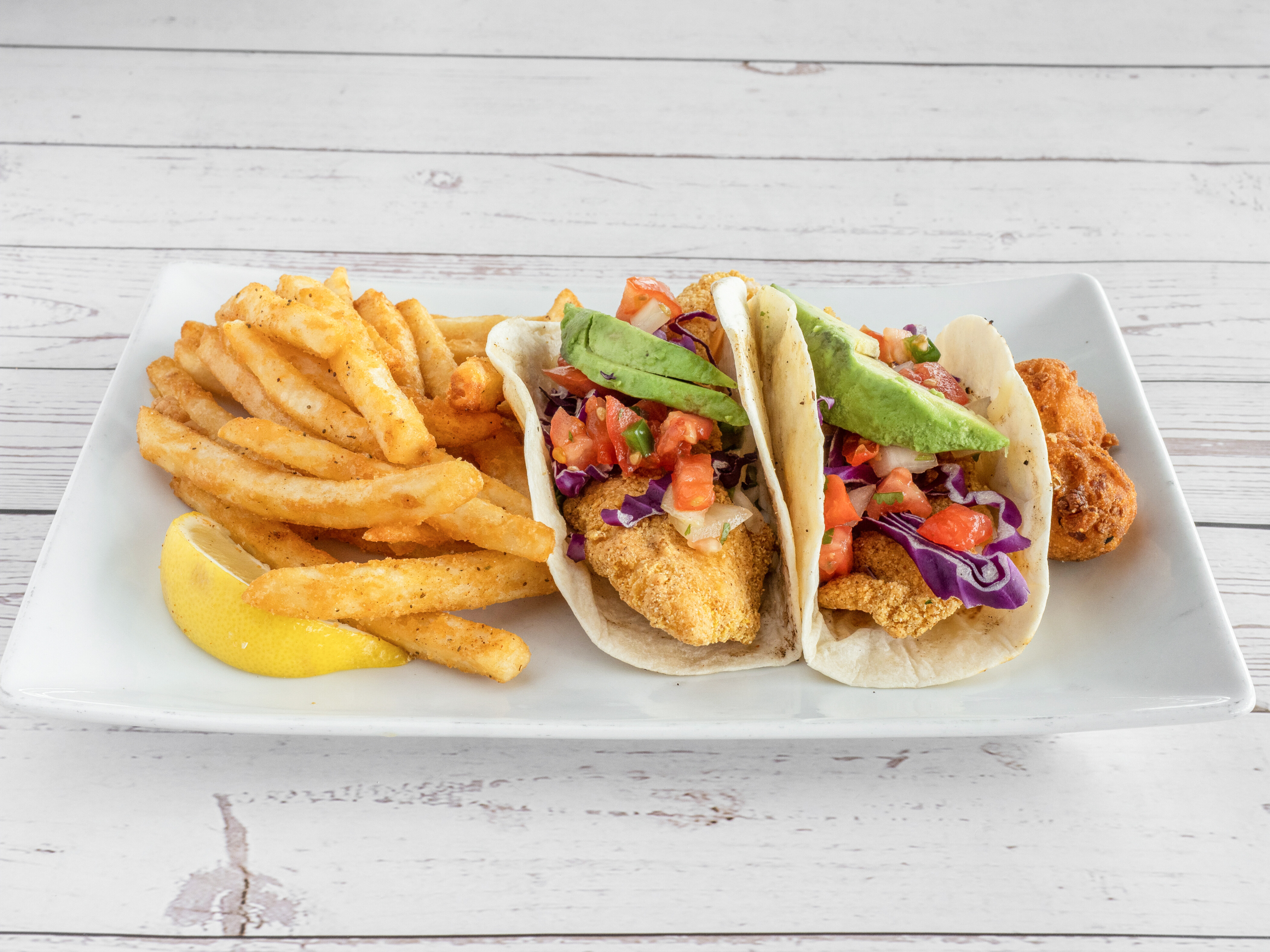 Order Catchfish Tacos food online from The Catch store, Oklahoma City on bringmethat.com