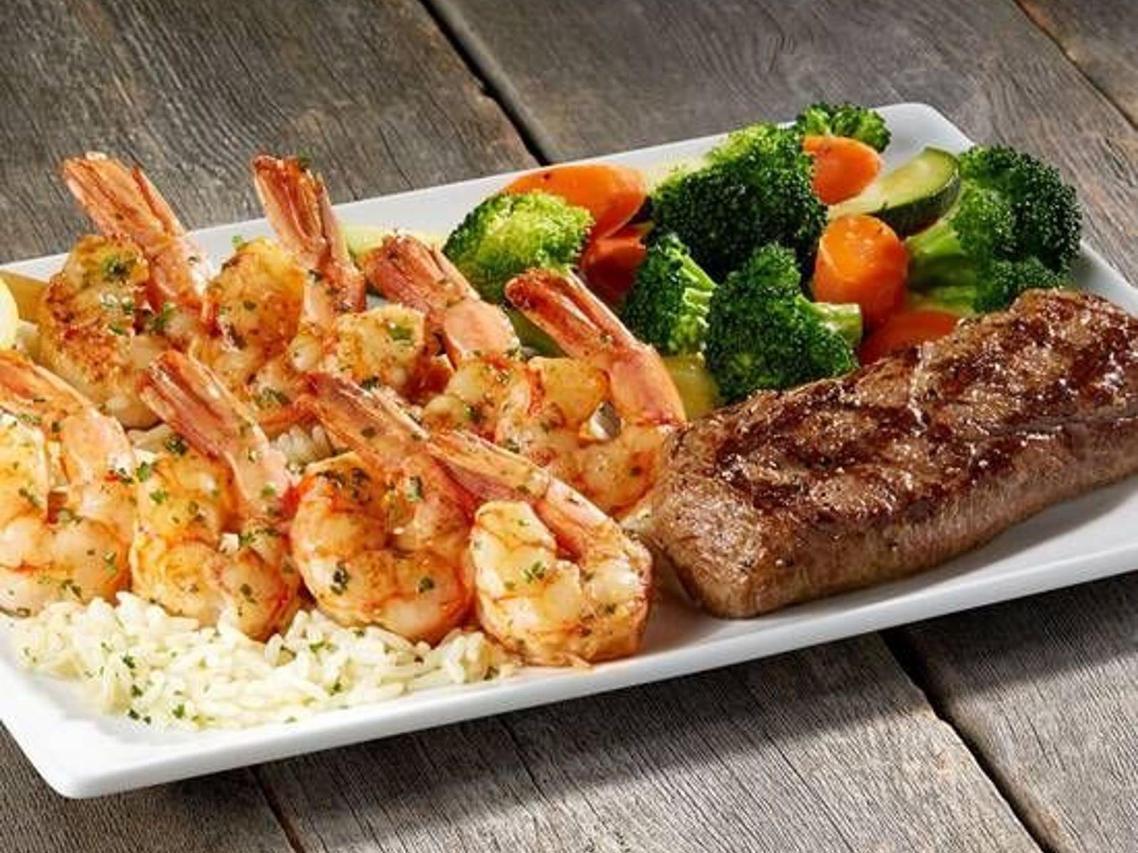 Order Steak and Broiled Shrimp food online from Sizzler store, Meridian on bringmethat.com