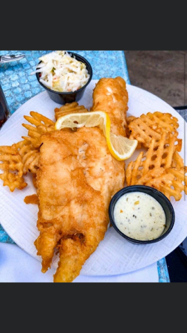 Order Beer Battered Haddock food online from The Grapevine Restaurant & Catering store, Buffalo on bringmethat.com