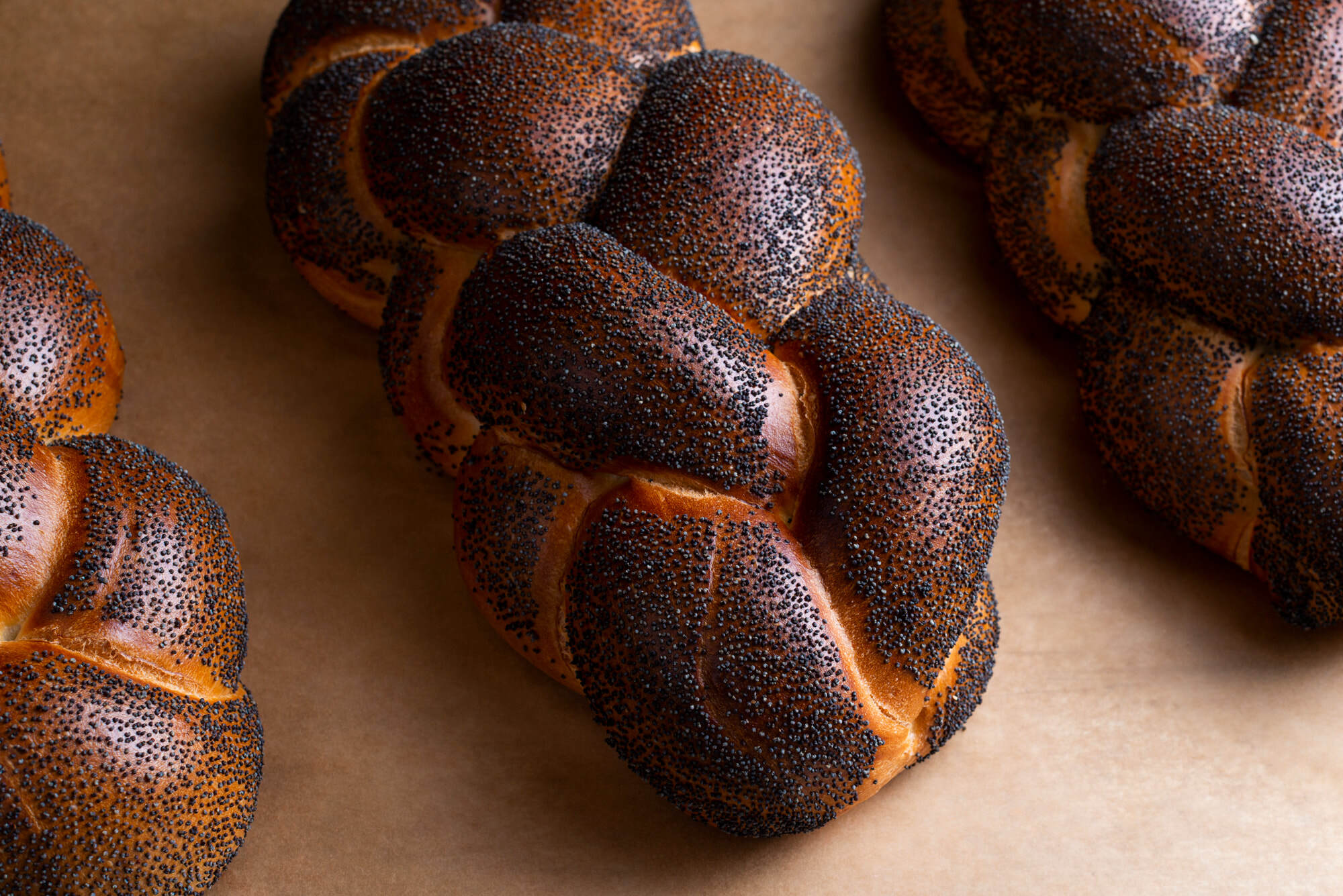 Order Poppy Challah food online from Breads Bakery store, New York on bringmethat.com