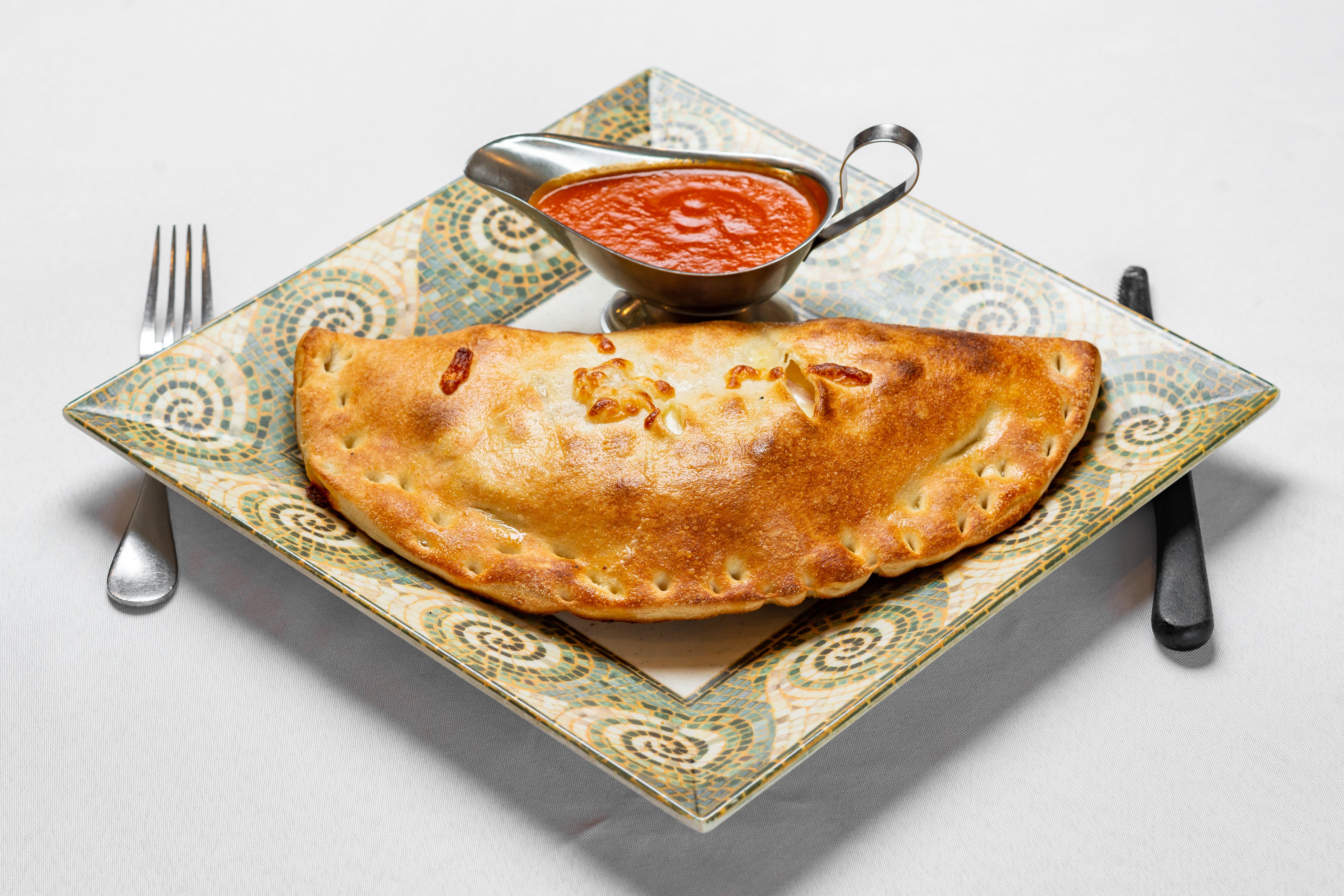 Order Calzone - Small food online from Pasquale Brick Oven Pizza store, Milltown on bringmethat.com