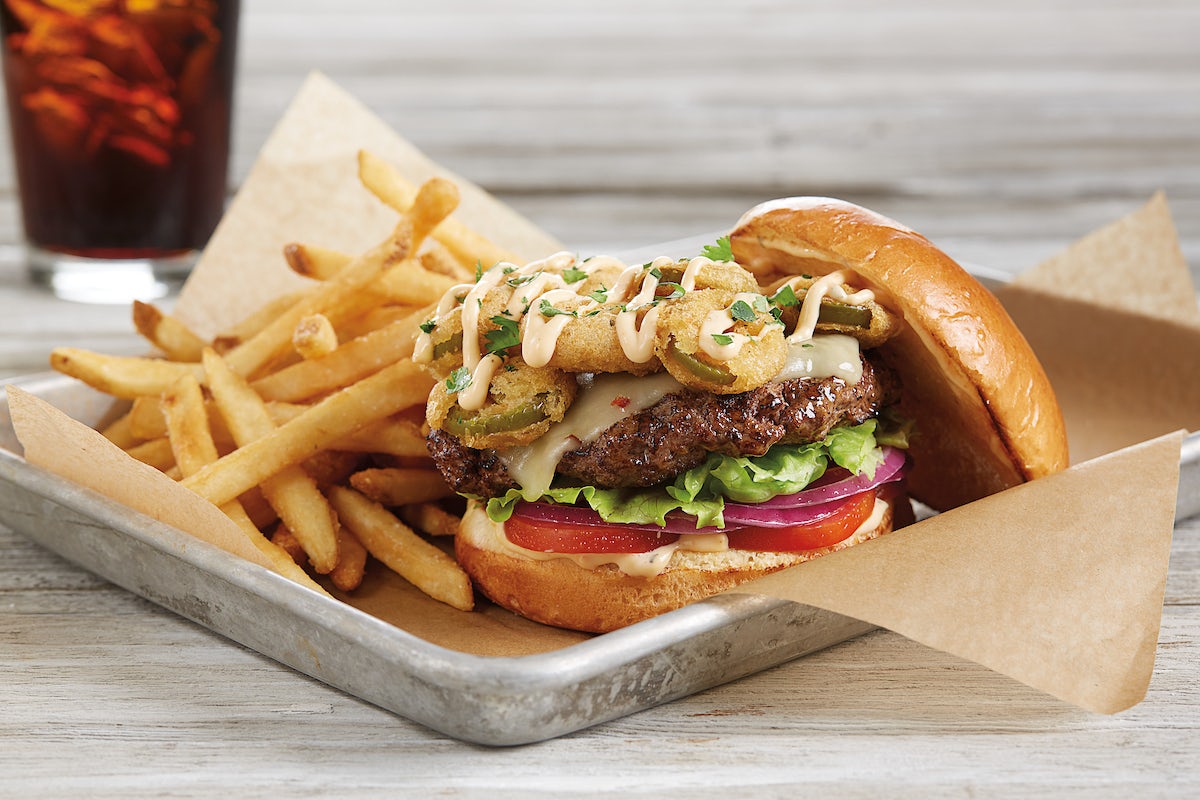 Order Crispy Jalapeno Burger* food online from BJ's Restaurant & Brewhouse store, Pearland on bringmethat.com