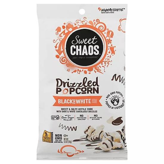 Order Sweet Chaos Drizzled Popcorn - Black & White food online from IV Deli Mart store, Goleta on bringmethat.com