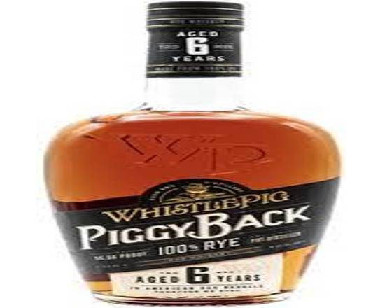 Order WHISTLEPIG 6 YEAR PIGGYBACK RYE 750 ml 48.3% food online from Pit Stop Liquor Mart store, El Monte on bringmethat.com
