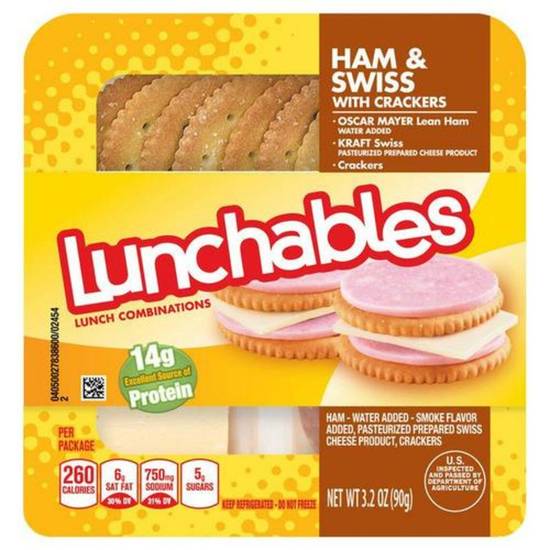 Order Lunchables Ham & Swiss* food online from IV Deli Mart store, Goleta on bringmethat.com