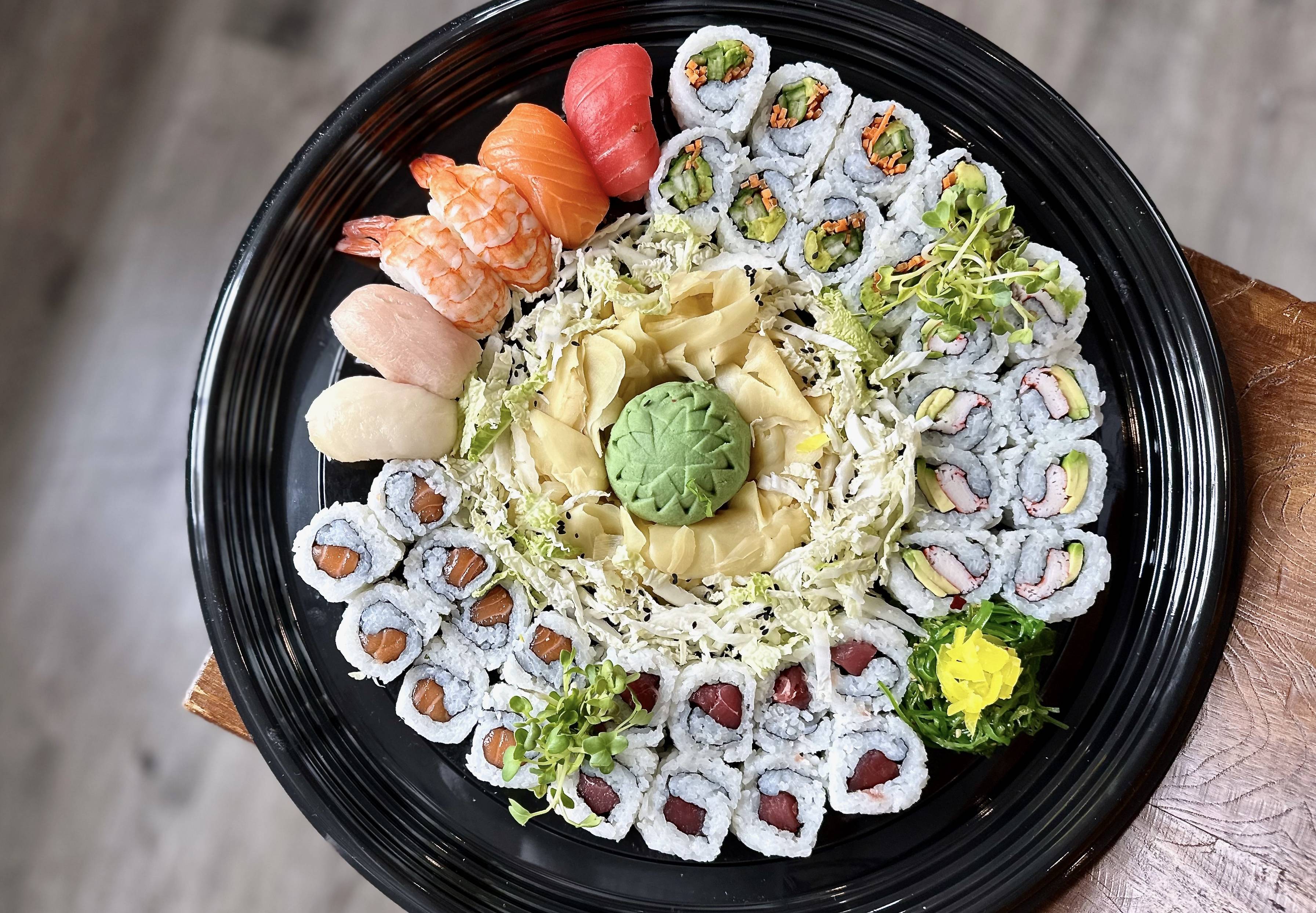 Order Small Squad Party Platter food online from Sushi Junki store, Chagrin Falls on bringmethat.com