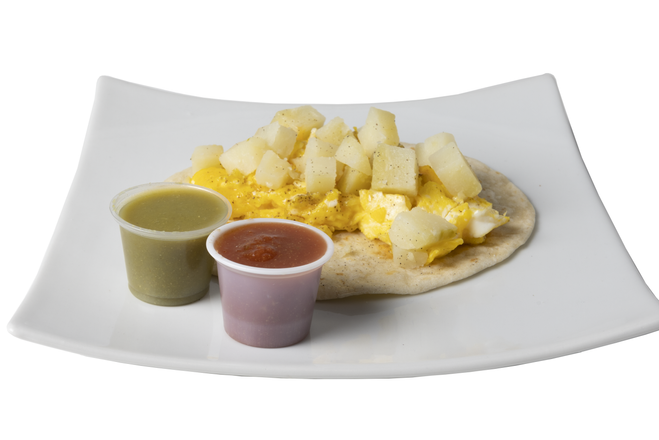 Order Potato, Egg, & Cheese Breakfast Taco food online from Lone Star Market store, Humble on bringmethat.com