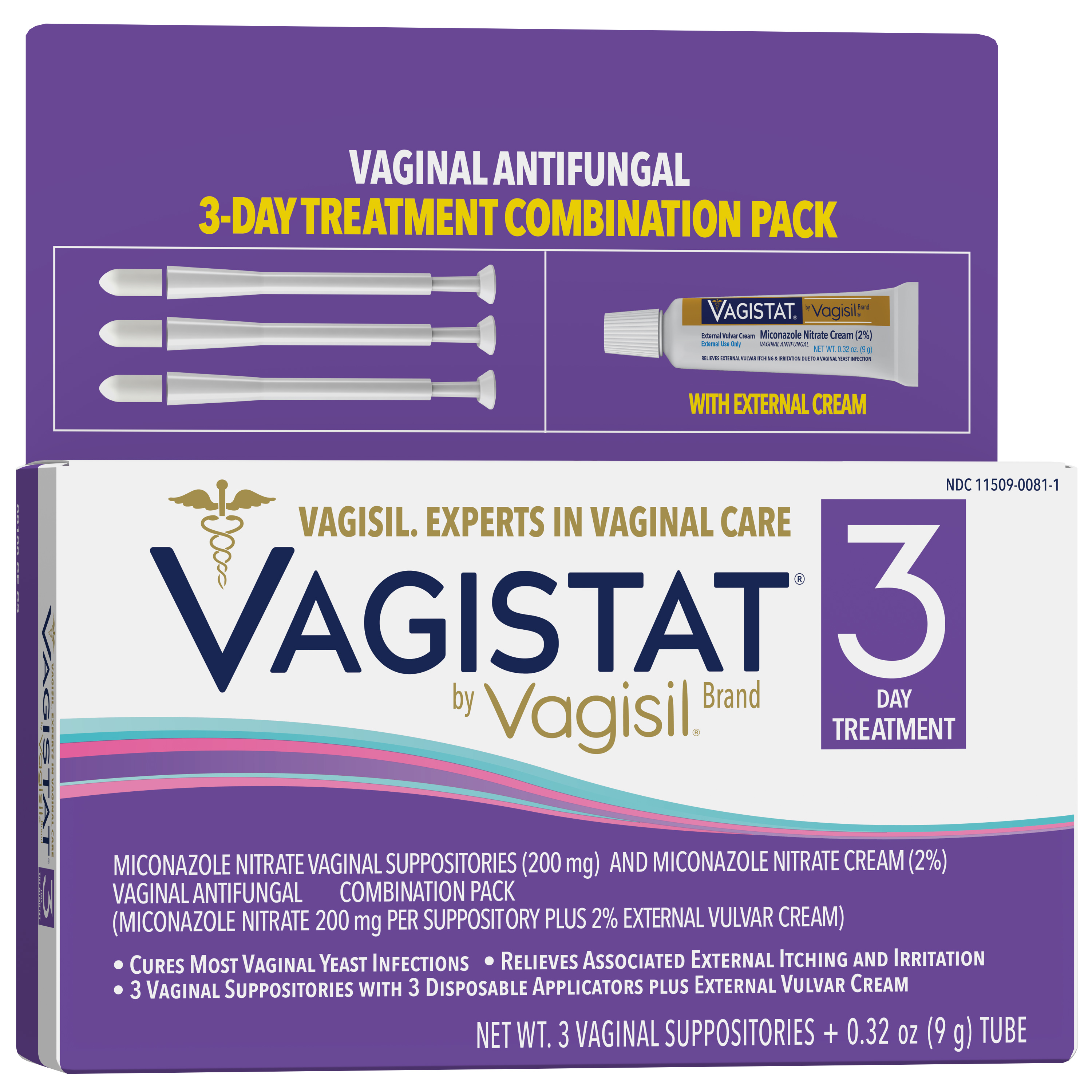 Order Vagisil Vagistat Vaginal Antifungal with External Cream, Combination Pack food online from Rite Aid store, MILLER PLACE on bringmethat.com